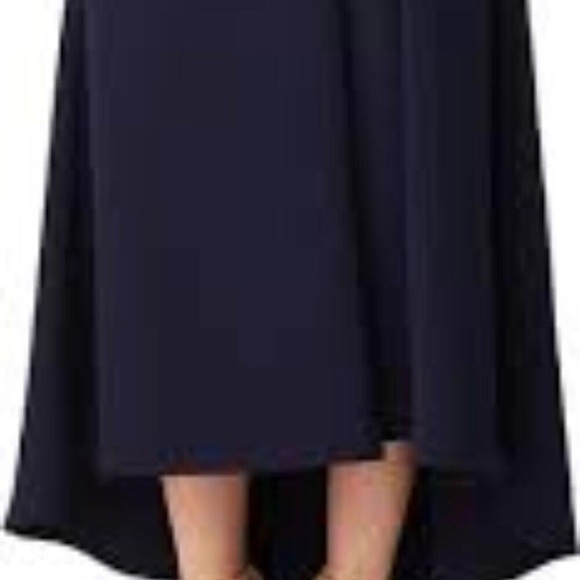 Shoshanna Dark Navy Cocktail Dress. Sleeveless,asymmetric neck high-low hem NWOT - Picture 8 of 8